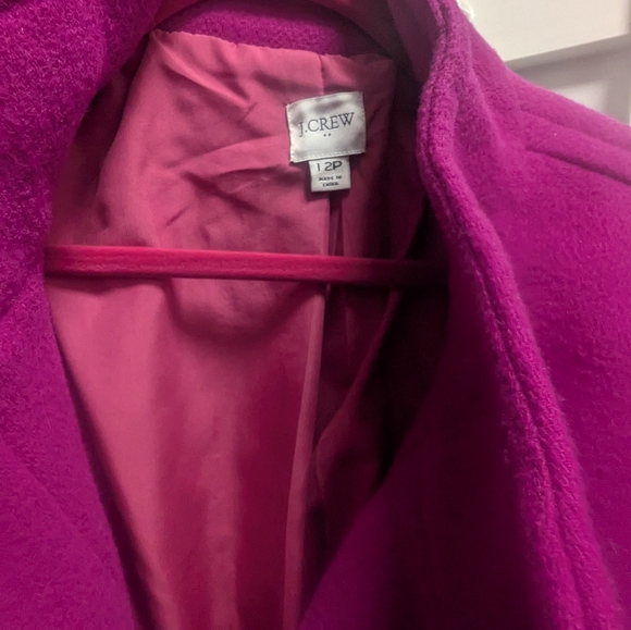 J. Crew Women's Fuchsia City Coat - Picture 6 of 6